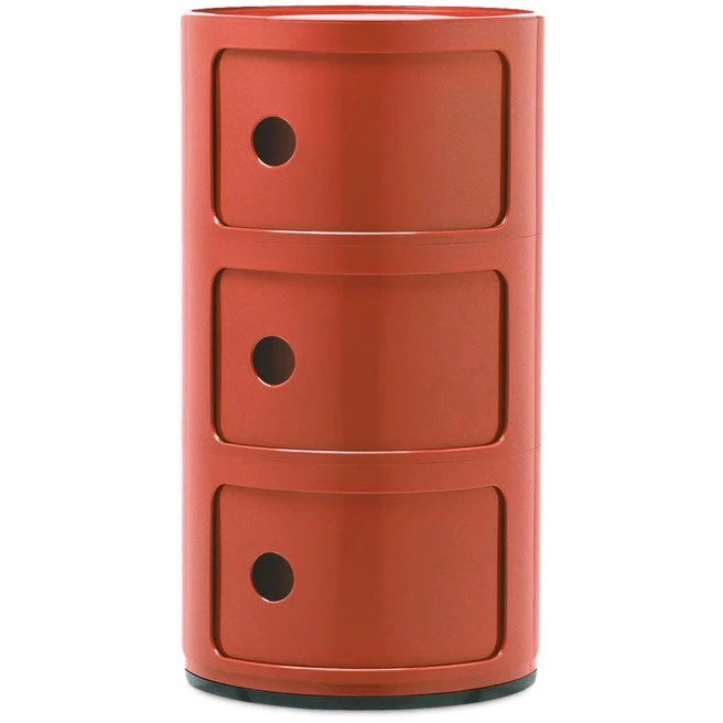 Kartell Componibili Classic Förvaring Med 3 Fack - Hurtsar Abs-plast Orange