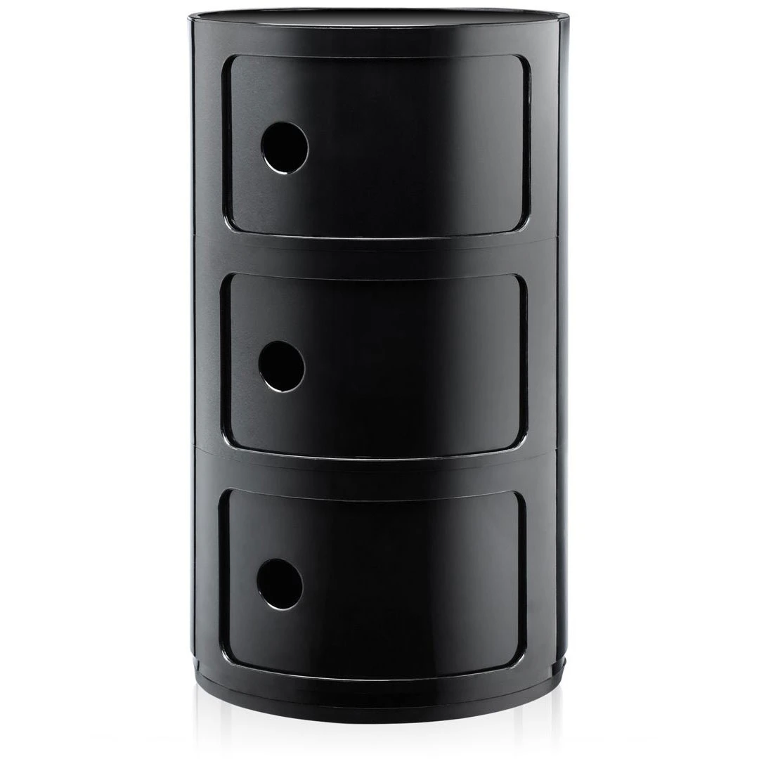 Kartell Componibili Classic Förvaring Med 3 Fack - Hurtsar Abs-plast Svart