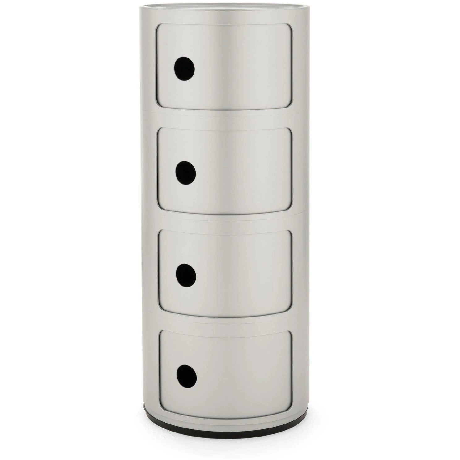 Kartell Componibili Classic Förvaring Med 4 Fack - Hurtsar Abs-plast Silver