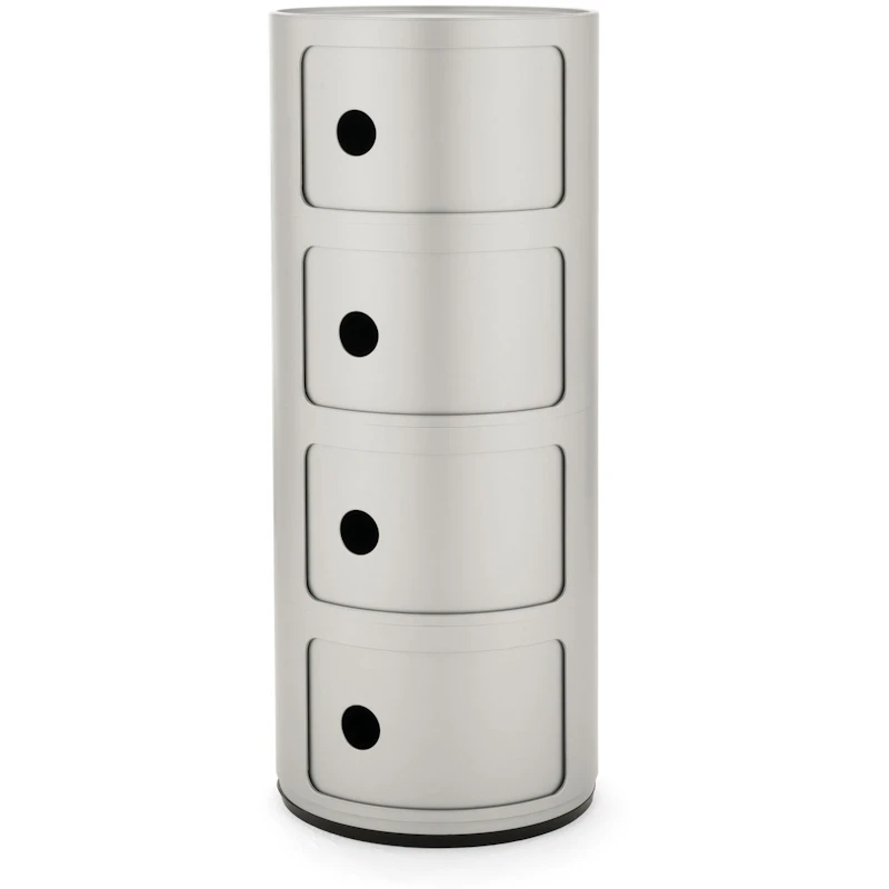 Componibili Classic Förvaring Med 4 Fack, Silver