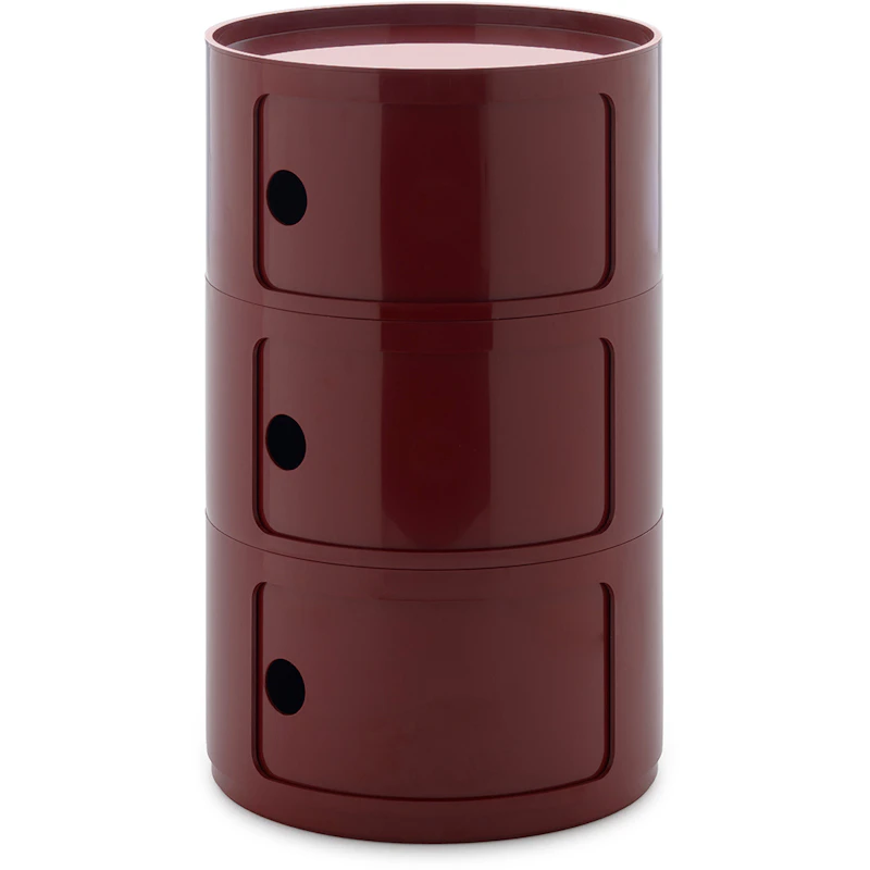 Componibili New Big Förvaring Med 3 Fack, Vinröd