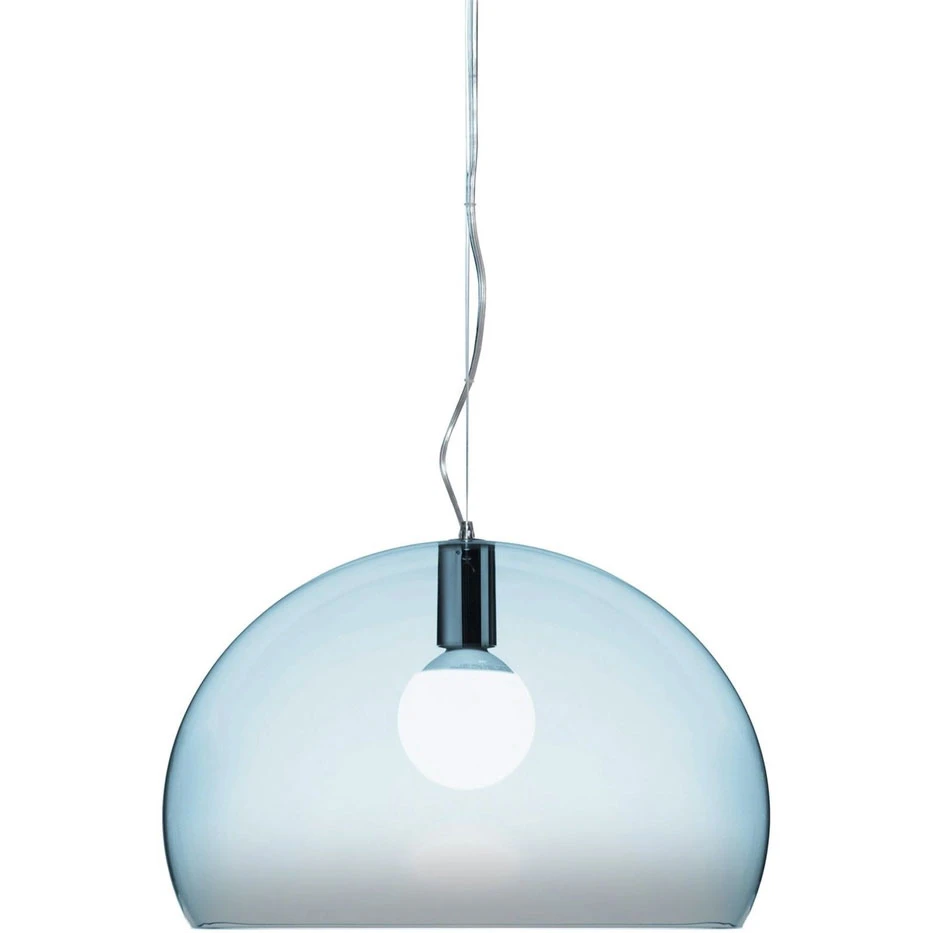 Kartell Fl/y Pendel 52 Cm - Pendellampor Återvunnen Pmma Cloud Blue