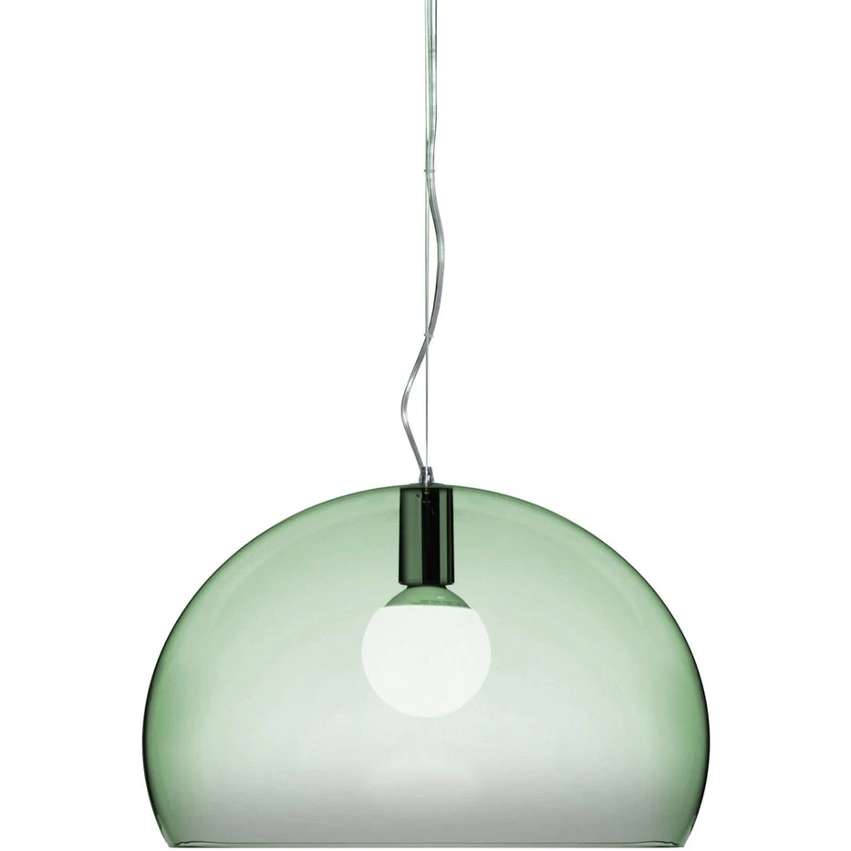 Kartell Fl/y Pendel 52 Cm - Pendellampor Återvunnen Pmma Sage Green