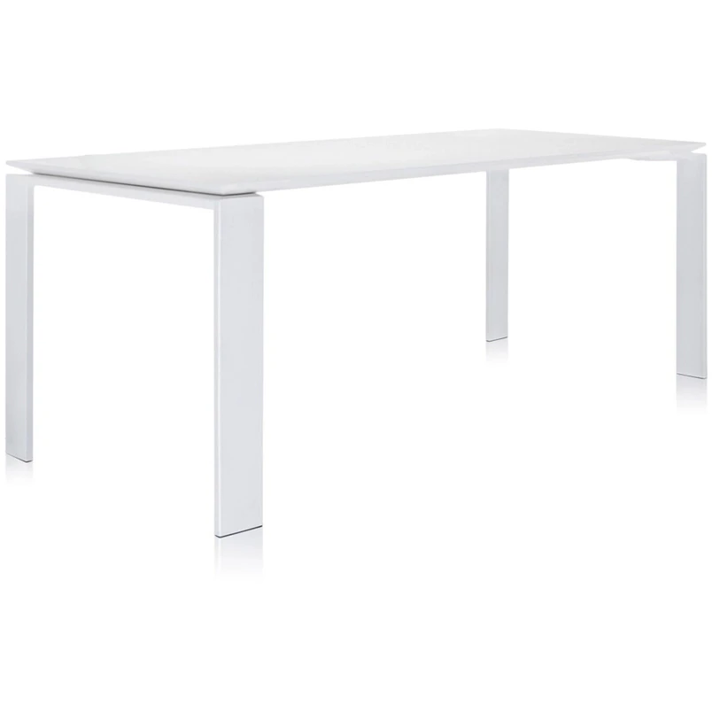 Kartell Four Outdoor Spisebord 190x79 Hvid - Trädgårdsbord Vit