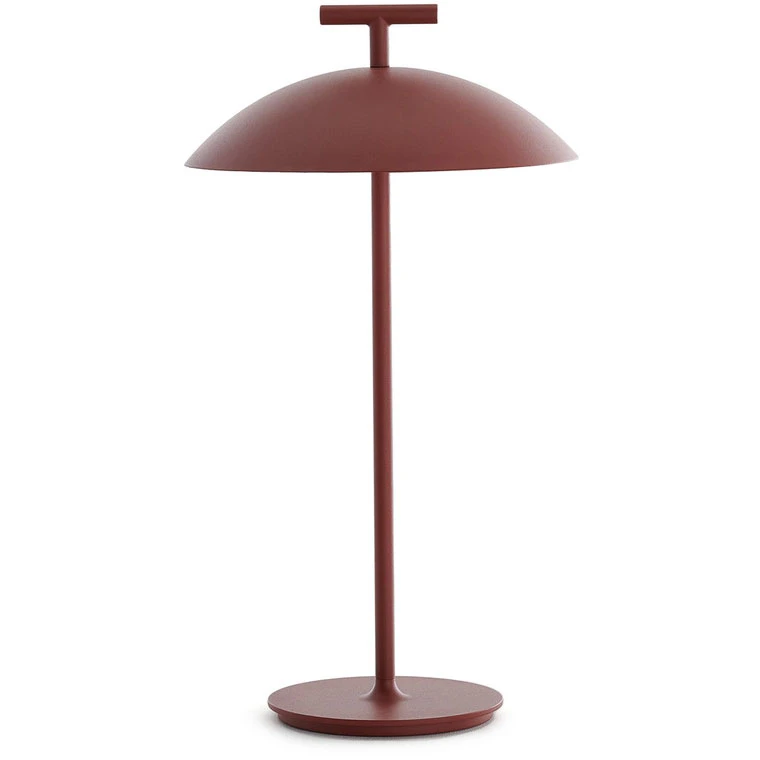 Kartell Geen-a Mini Bordslampa Portabel - Portabla lampor Stål Tegelröd