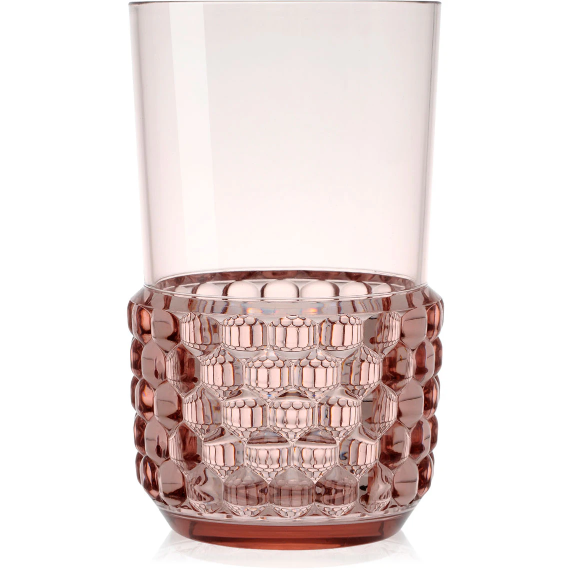kartell jellies family glas - dricksglas rosa