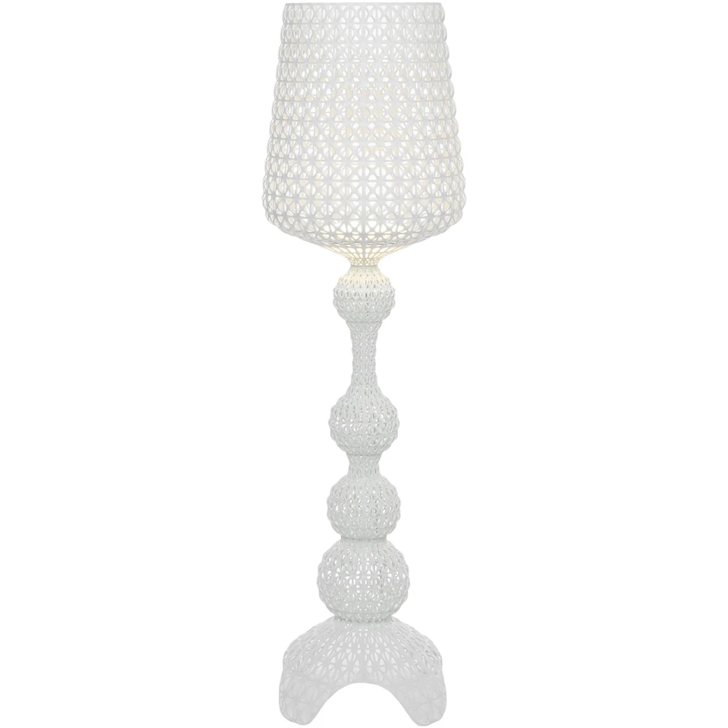 Kartell Kabuki Golvlampa - Golvlampor Termoplastisk Teknopolymer Vit