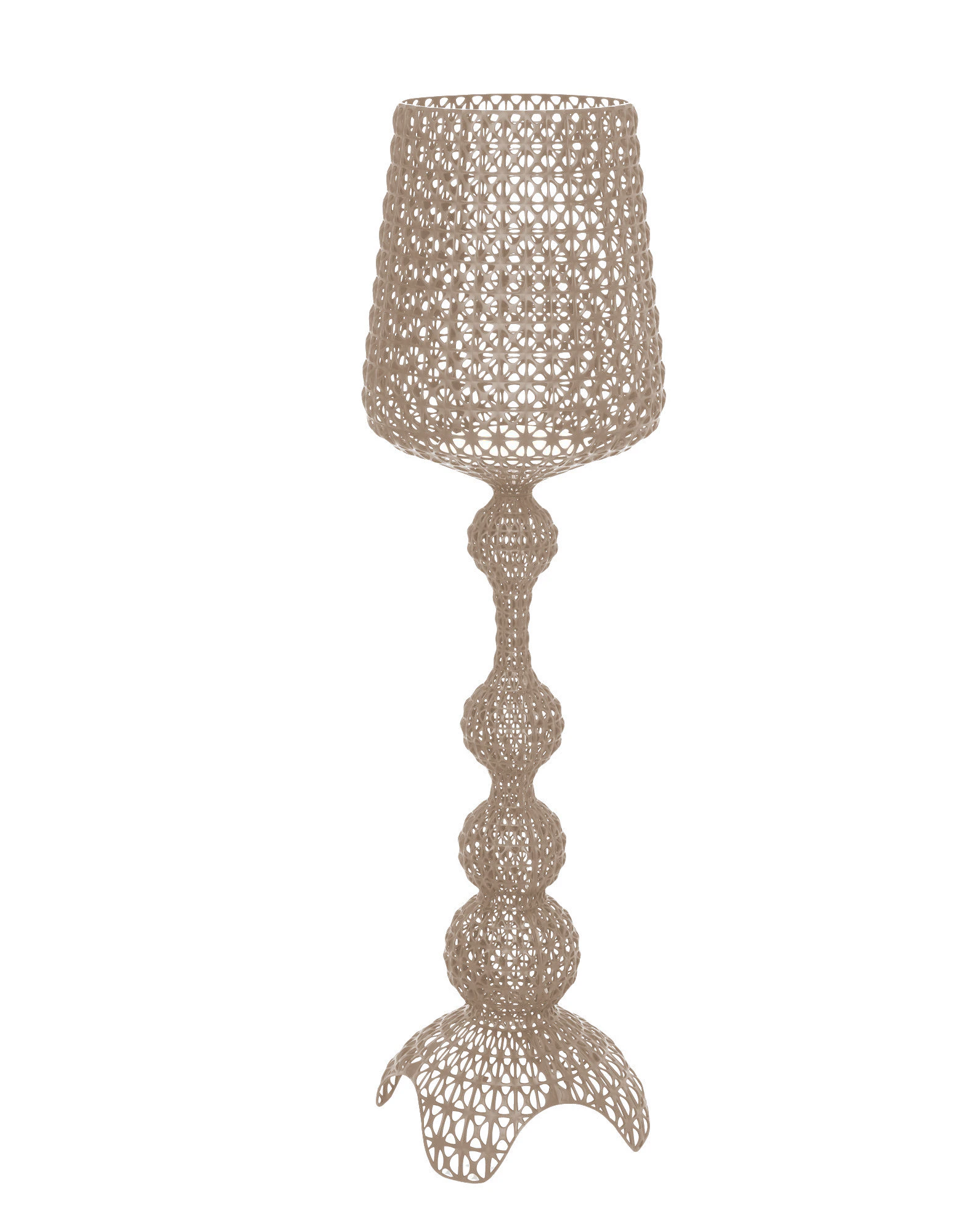 Kartell Kabuki Golvlampa - Golvlampor Termoplastisk Teknopolymer Dove Grey