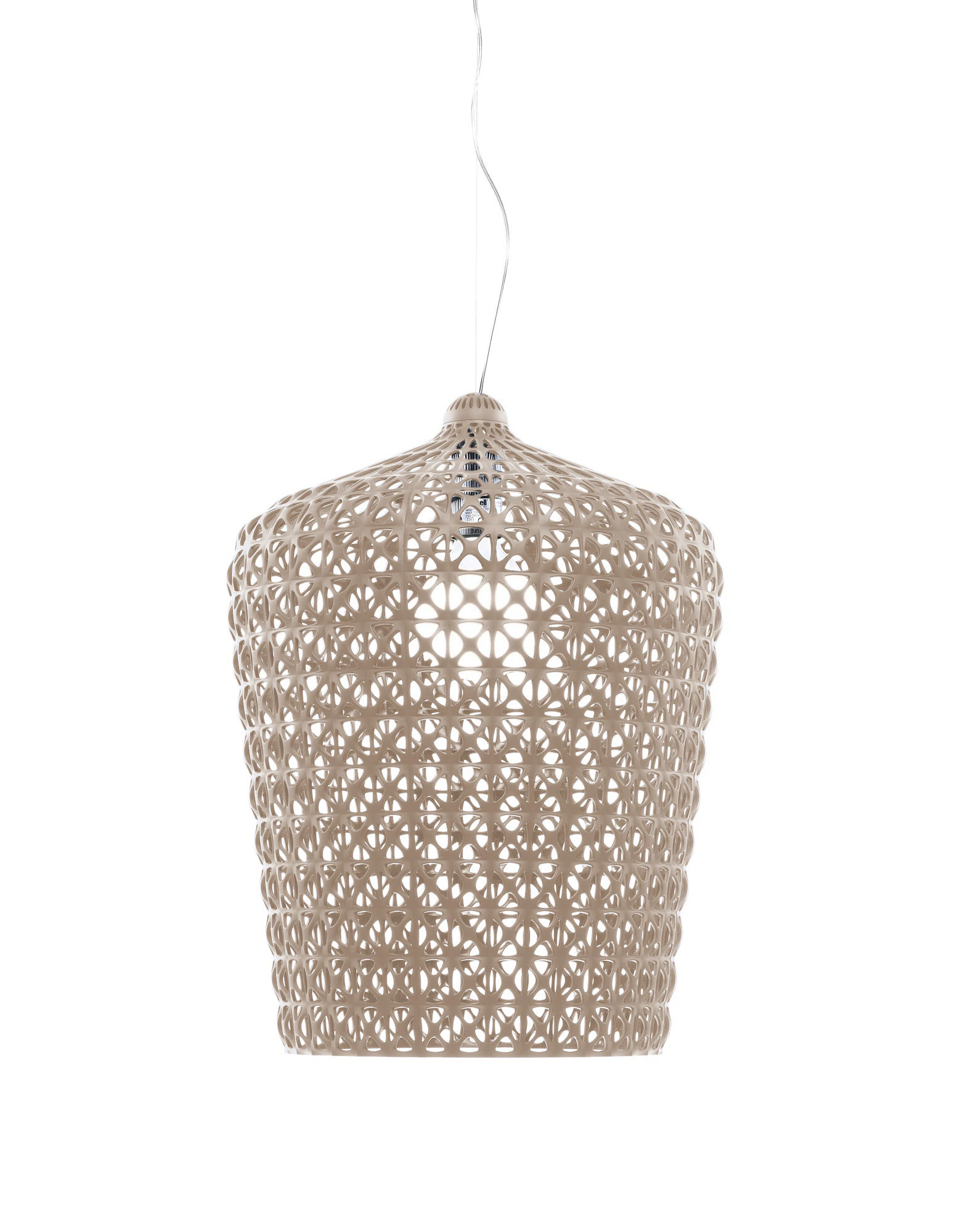 Kartell Kabuki Taklampa - Pendellampor Termoplastisk Teknopolymer Dove Grey