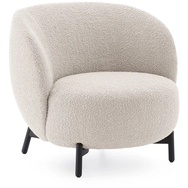Kartell Lunam Curly F&aring;t&ouml;lj - Boucl&eacute; Vit