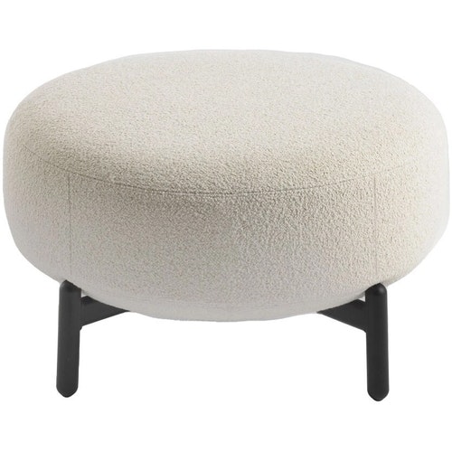 kartell lunam orsetto sittpuff - fotpallar bouclé vit