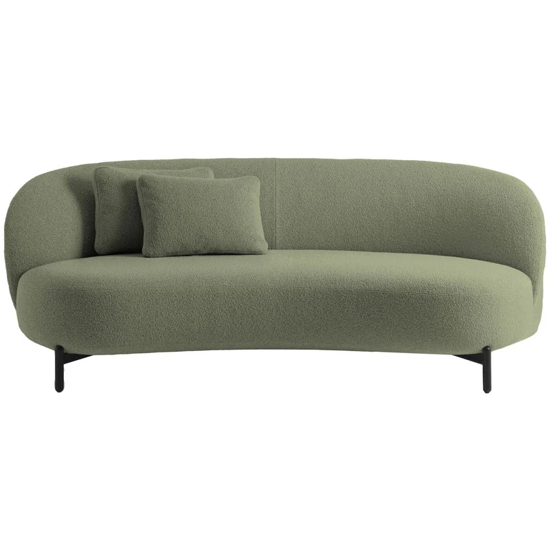 Kartell Lunam Orsetto Soffa - 3-sitssoffor Boucl&eacute; Gr&ouml;n