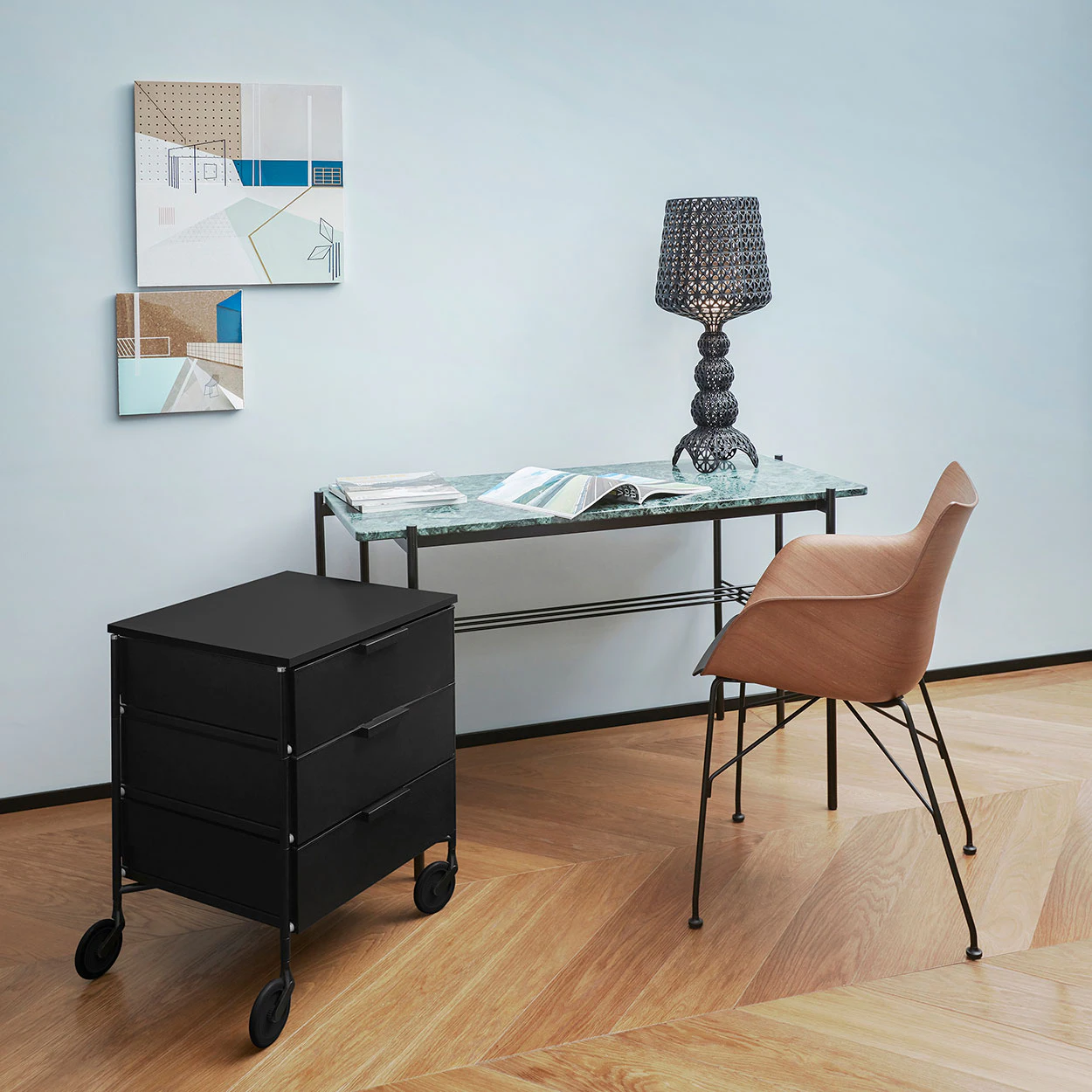 Kartell Mini Kabuki Bordslampa, svart från Kartell, bild 2