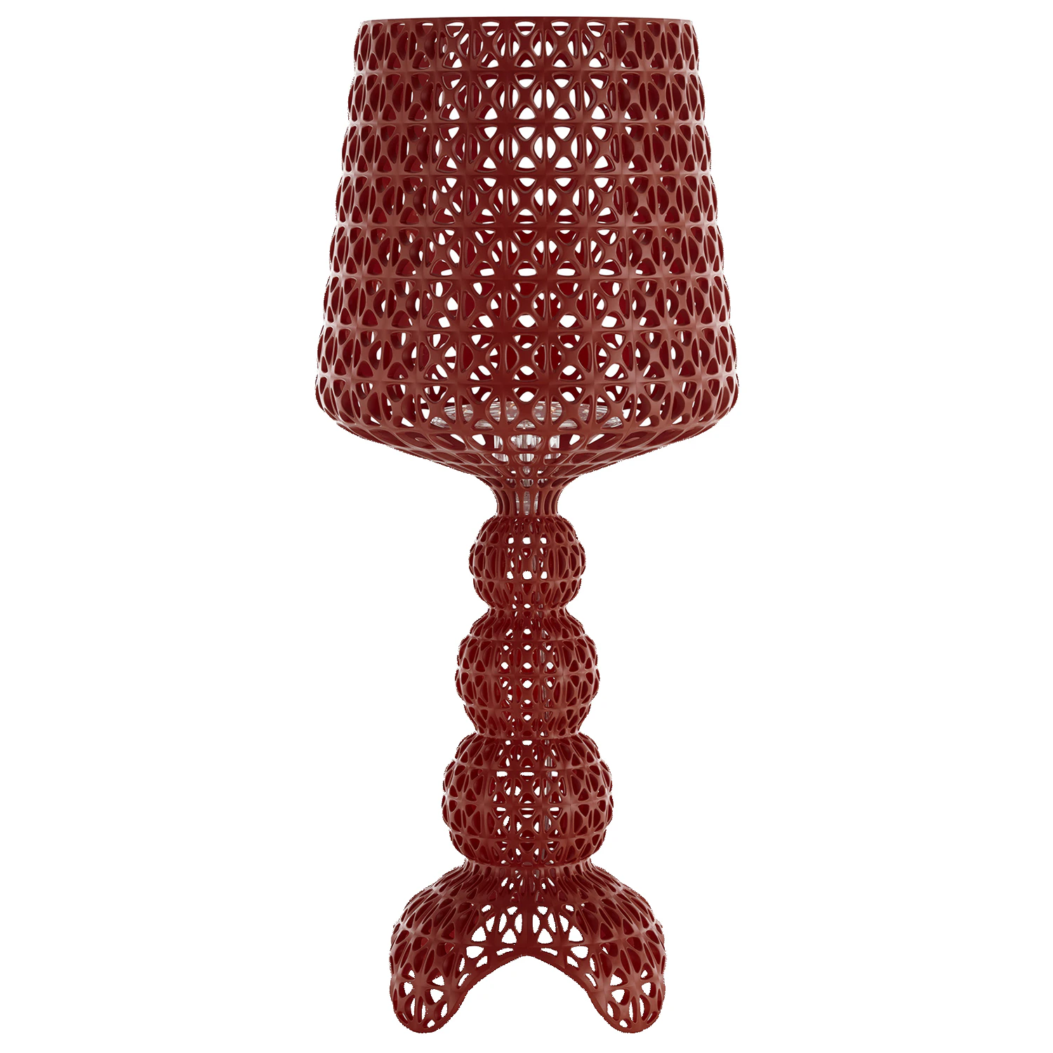 Kartell Mini Kabuki Bordslampa - Bordslampor Polykarbonat 2.0 Vinr&ouml;d