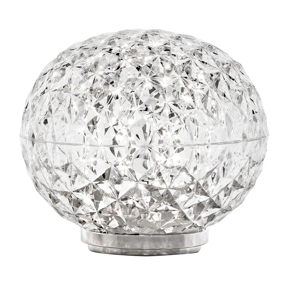 Kartell Mini Planet Bordslampa Med Strömsladd - Bordslampor Metall Crystal