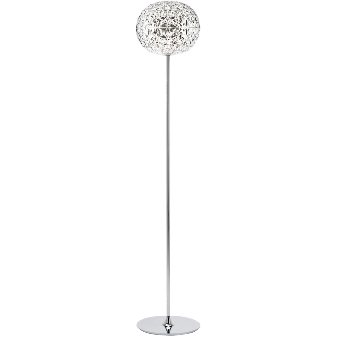 Kartell Planet Golvlampa 160 Cm - Golvlampor Kromat Stål Crystal