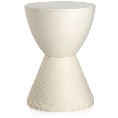 kartell prince aha skammel wax white - barstolar & pallar polypropylen vaxvit