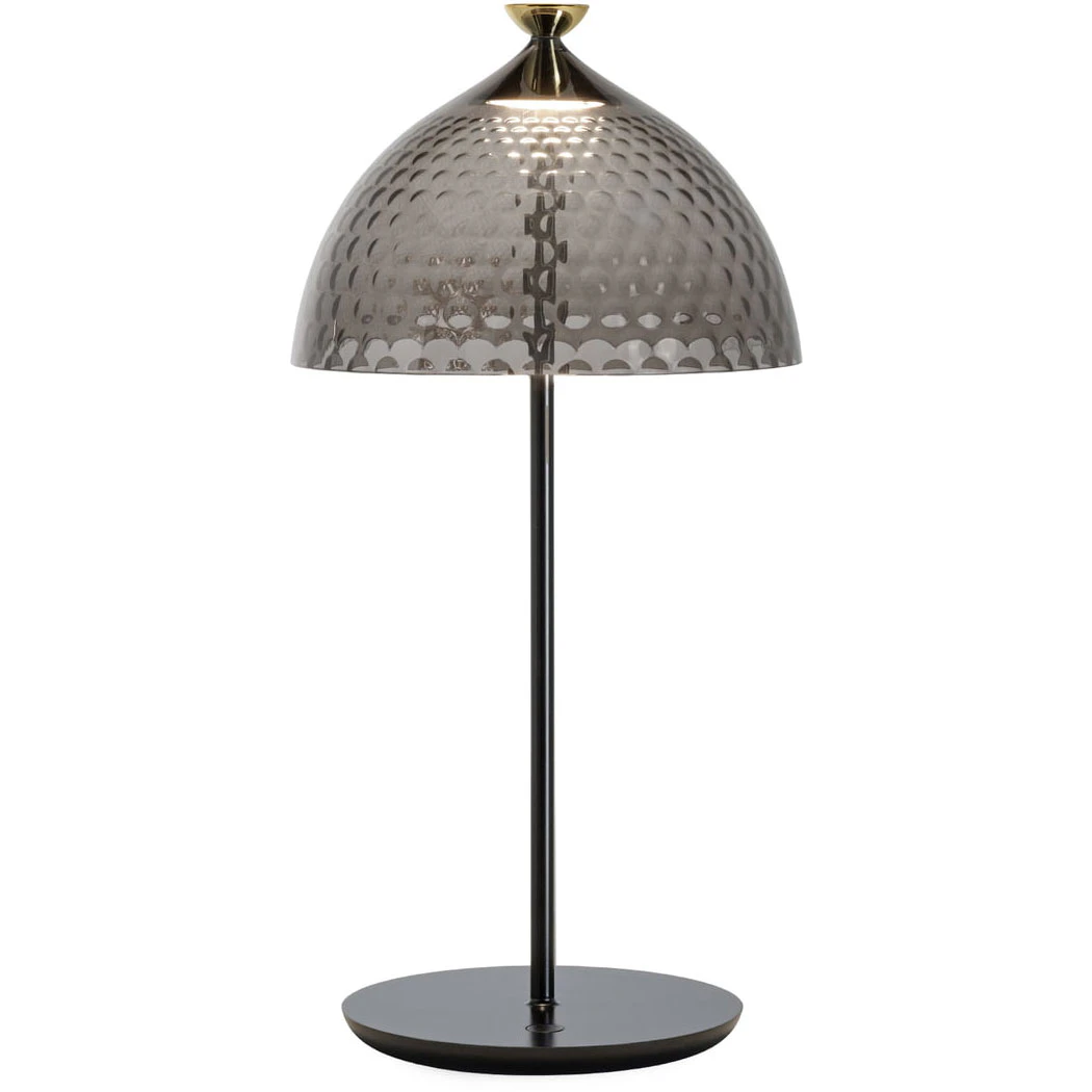 Kartell Pumo Bordslampa R&ouml;k / - Bordslampor Aluminium Svart