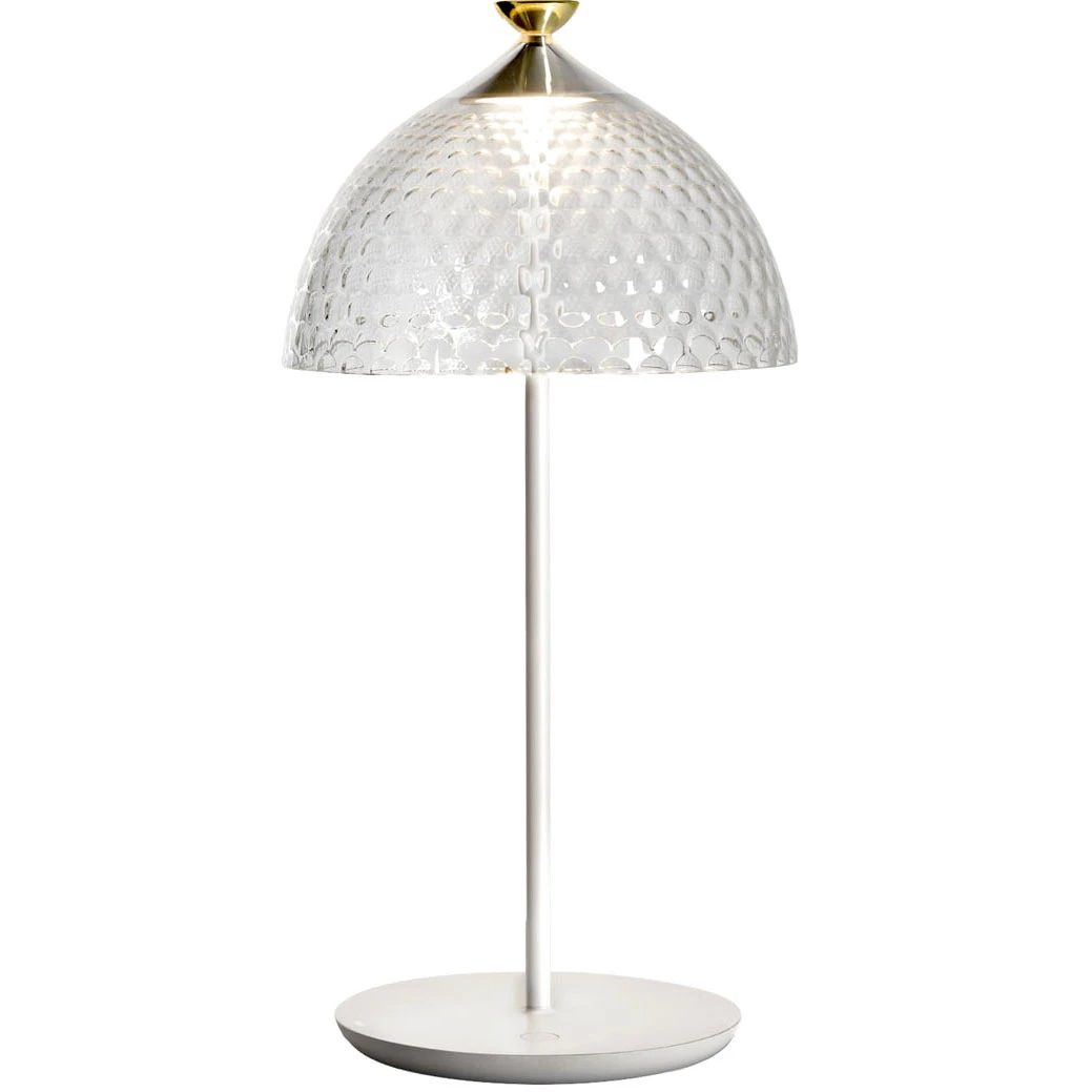 Kartell Pumo Bordslampa Transparent / - Bordslampor Aluminium Vit