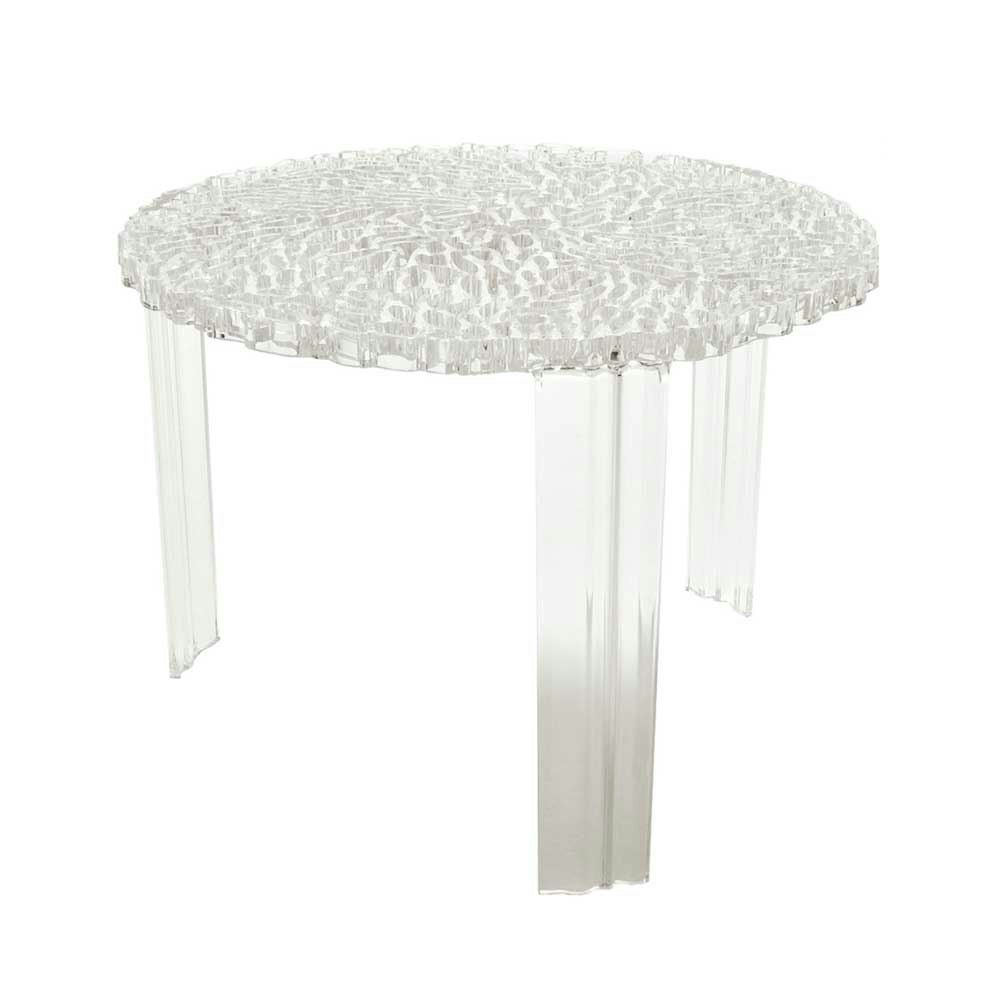 kartell t-table sidobord ii - soffbord pmma klar