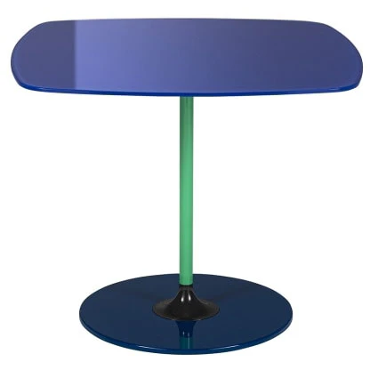 Kartell Thierry Soffbord 50x50 Cm - Soffbord St&aring;l Sea Blue