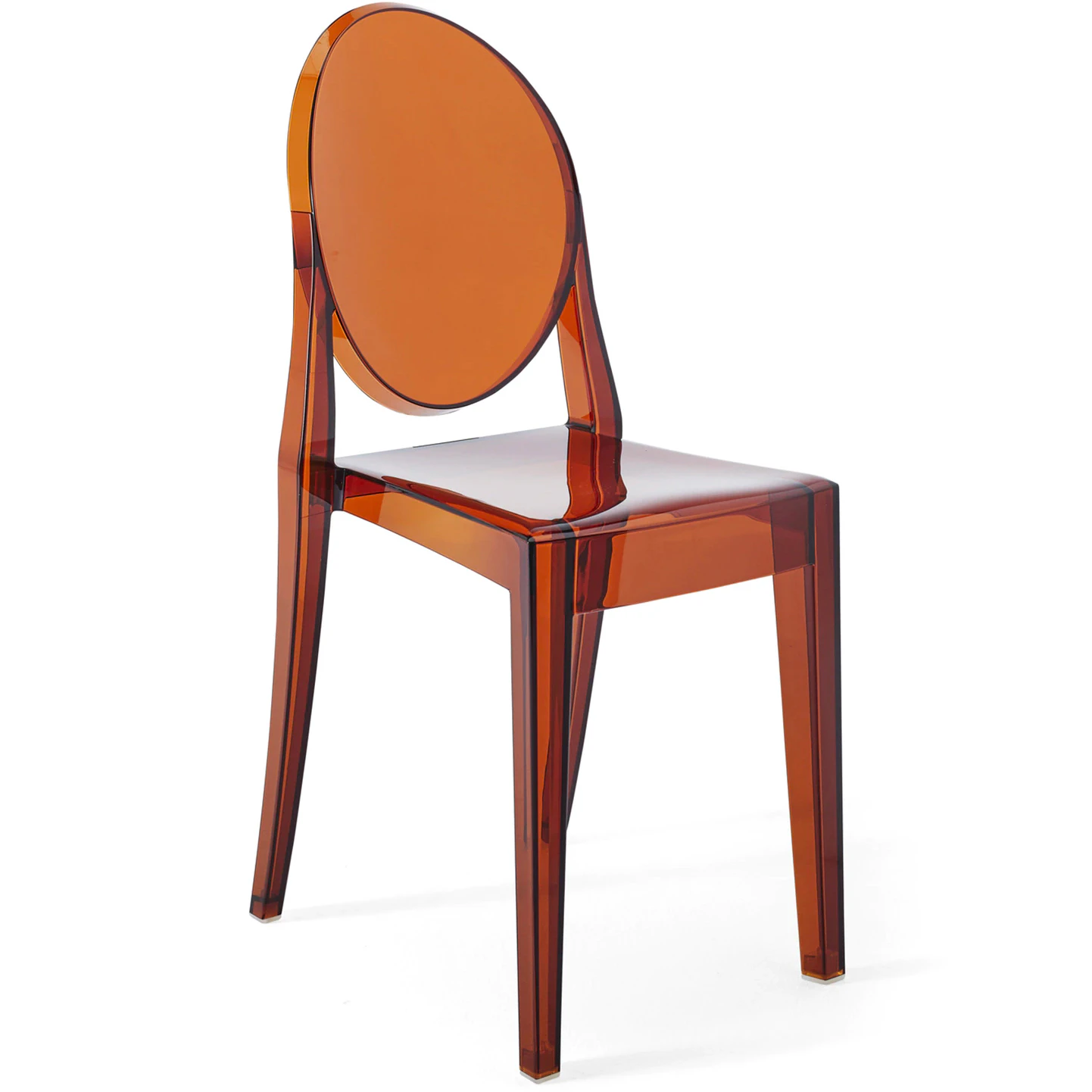 Kartell Victoria Ghost Stol Amber - Stolar Polykarbonat 2.0 Bärnsten