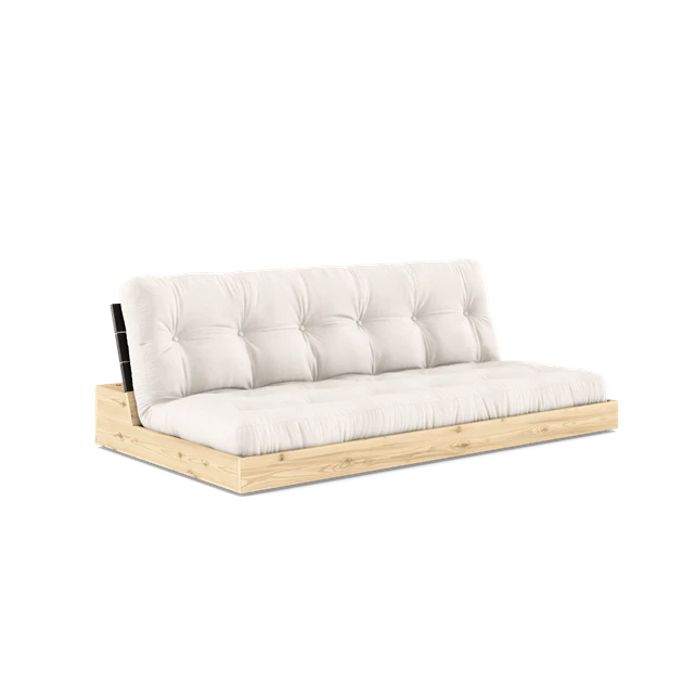 Karup Bas B&auml;ddsoffa Med 5-lagers Madrass Natt/natur - Modulsoffor Polyester Svart