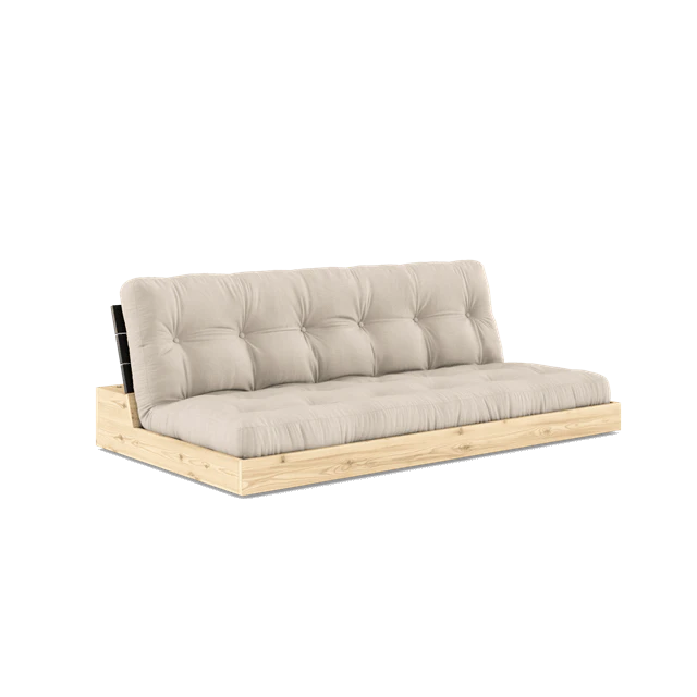 Karup Bas B&auml;ddsoffa Med 5-lagers Madrass Natt/beige - Modulsoffor Polyester Svart