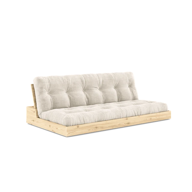 Karup Bas B&auml;ddsoffa Med 5-lagers Madrass Transparent/elfenben - Modulsoffor Polyester Ivory