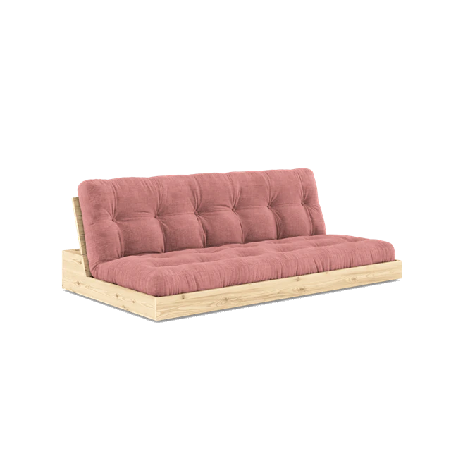 Karup Bas B&auml;ddsoffa Med 5-lagers Madrass Transparent/rosa - Modulsoffor Polyester Pine