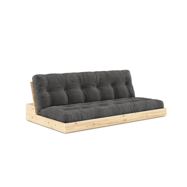 Karup Bas B&auml;ddsoffa Med 5-lagers Madrass Transparent/antracitgr&aring; - Modulsoffor Polyester Charcoal