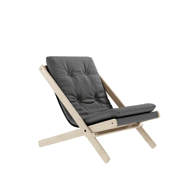 Karup Boggie F&aring;t&ouml;lj Med Madrass Utomhus 403 /oljad Bok - Akryl M&ouml;rkgr&aring;