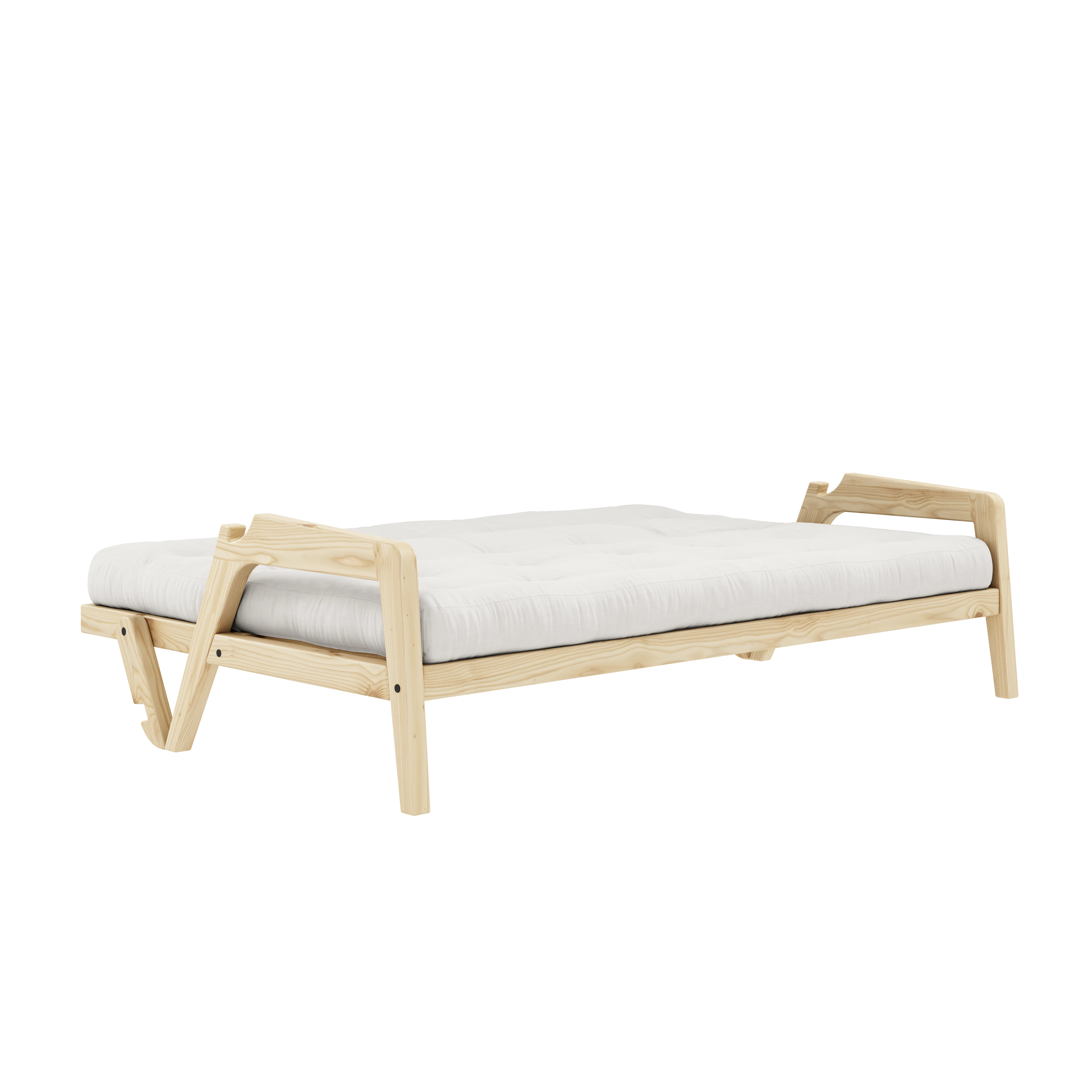 Karup Grab Bäddsoffa Med Madrass Klarlackad /, natural från Karup, bild 4