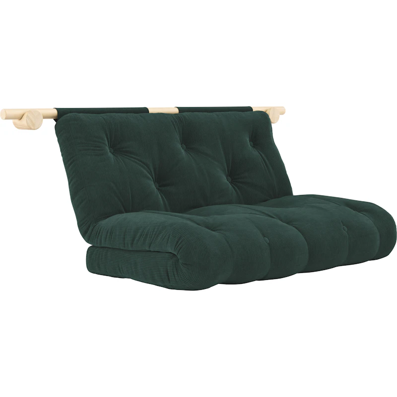 Hooked Madrass Med Beslag 135x200 cm, Raw / Seaweed