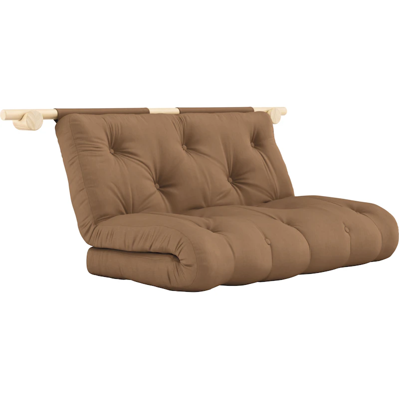 Hooked Madrass Med Beslag 135x200 cm, Raw / Mocca