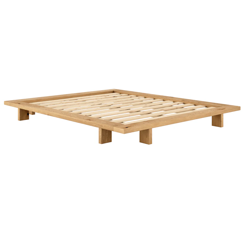 Japan Sängstomme Oljad Ek, 160x200 cm