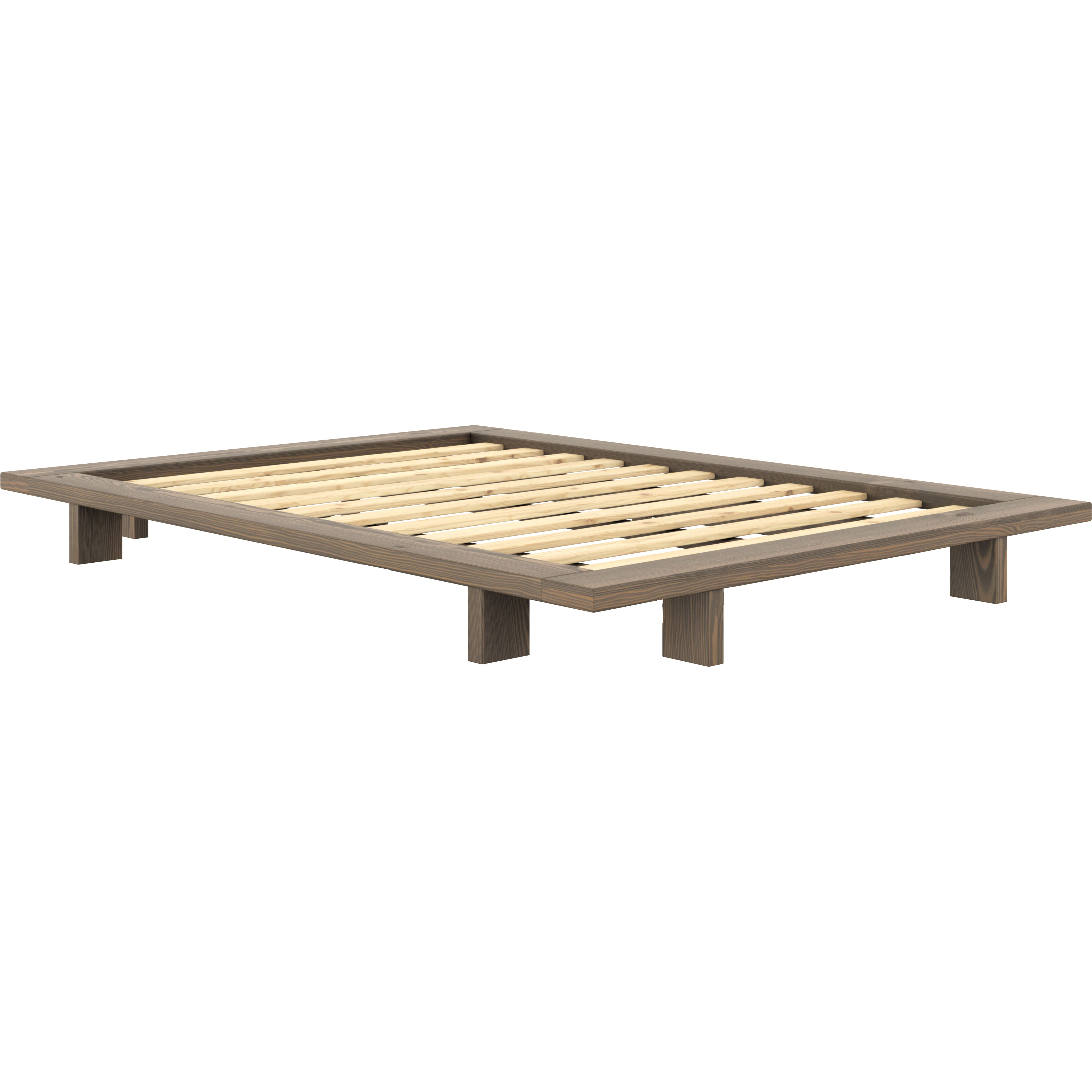 Karup Japan Sängram 140x200 Cm - Sängar Furu Carob Brown