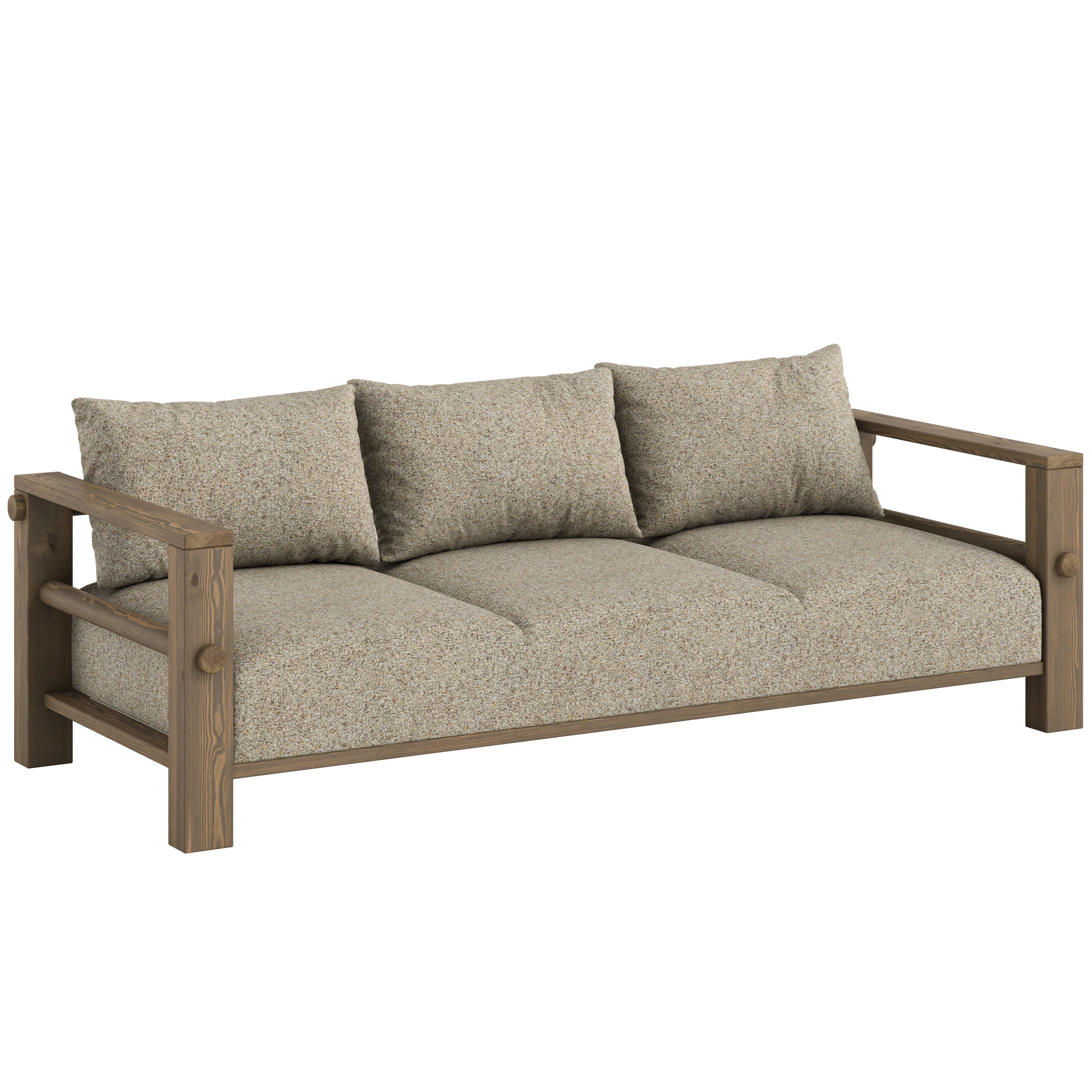 Karup Bare B&auml;ddsoffa Carob Brown / - B&auml;ddsoffor Polyester Warm Sand