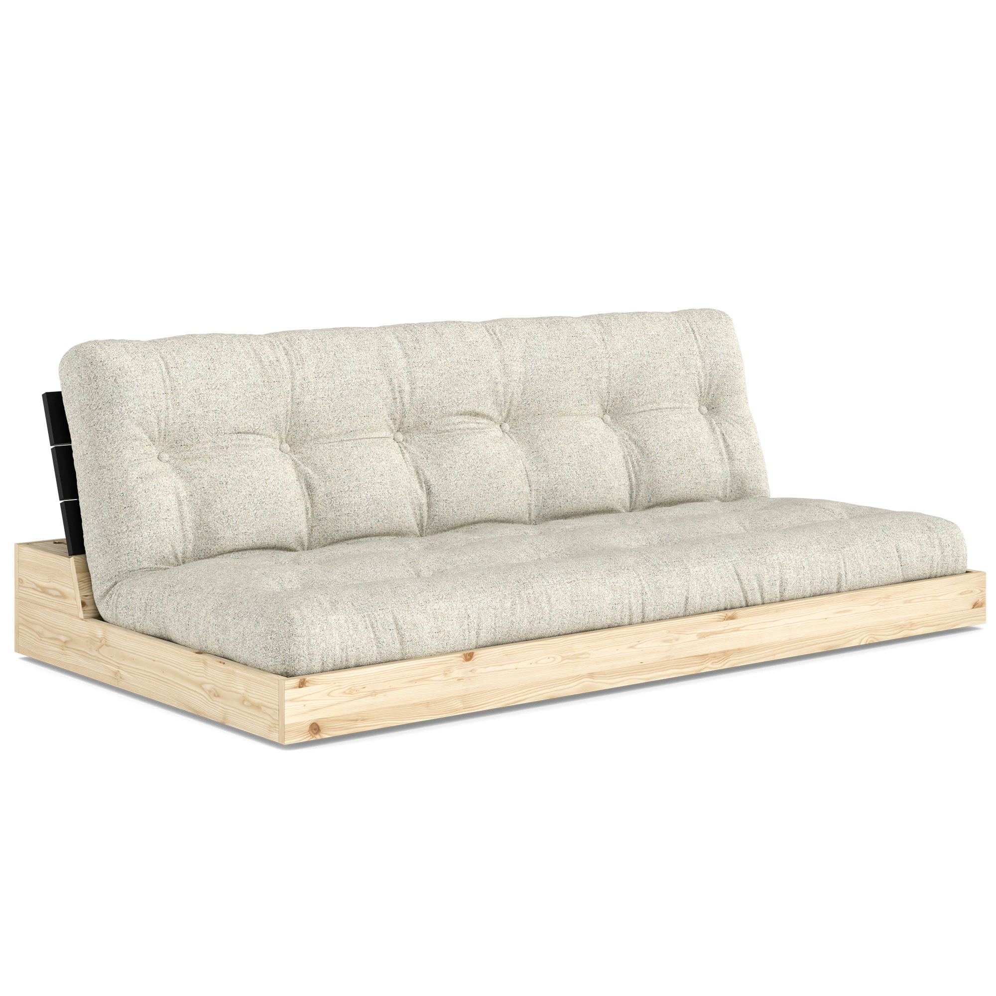 Karup Base B&auml;ddsoffa Black Night / - B&auml;ddsoffor Polyester Soft Chalk