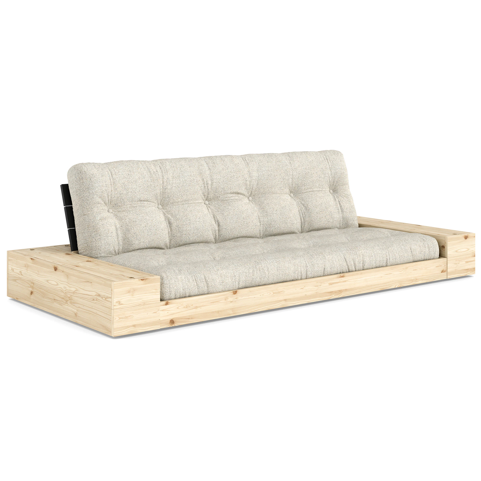 Karup Base B&auml;ddsoffa Med F&ouml;rvaring Black Night / - B&auml;ddsoffor Polyester Soft Chalk