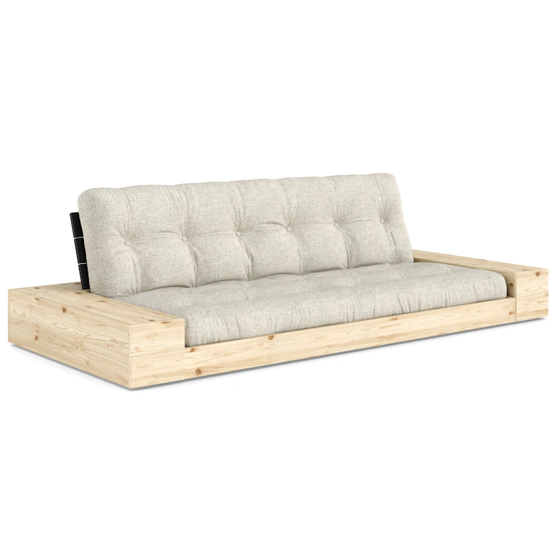 Base Bäddsoffa Med Förvaring, Black Night / Soft Chalk