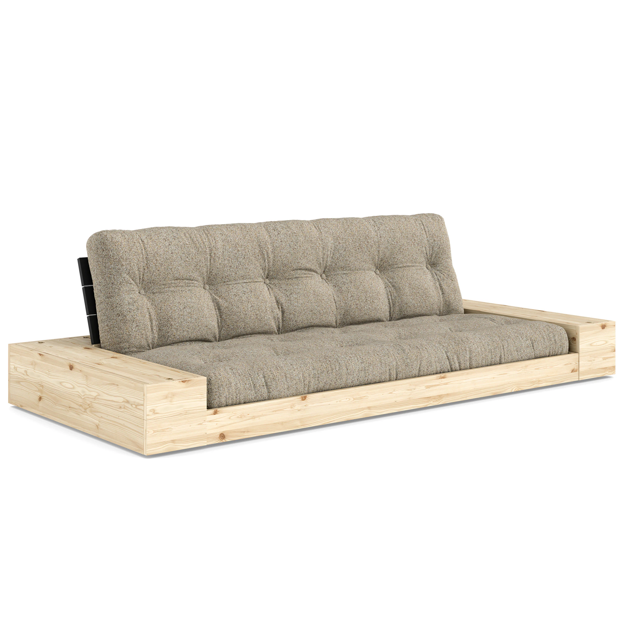 Karup Base B&auml;ddsoffa Med F&ouml;rvaring Black Night / - B&auml;ddsoffor Polyester Warm Sand
