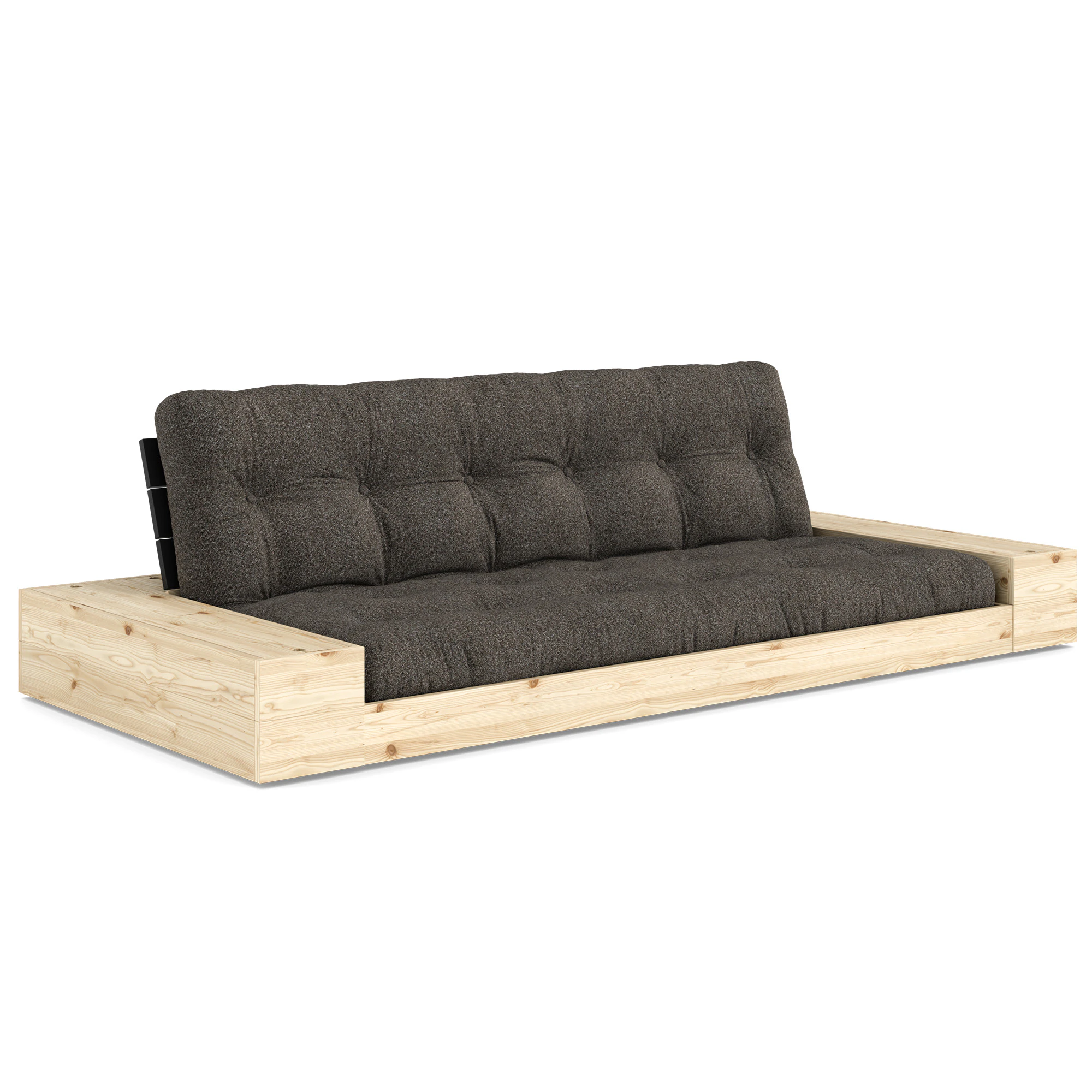 Karup Base B&auml;ddsoffa Med F&ouml;rvaring Black Night / - B&auml;ddsoffor Polyester Mellow Brown