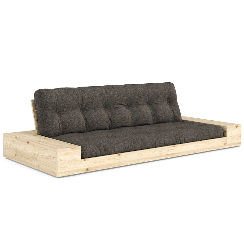 Base Bäddsoffa Med Förvaring, Raw / Mellow Brown