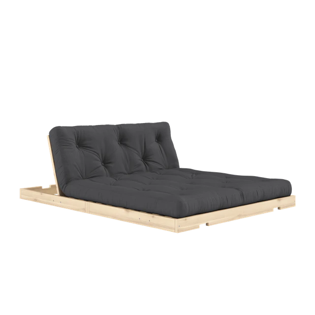 Karup Flip Soffa Med Madrass 140x200 /raw - Modulsoffor Bomull M&ouml;rkgr&aring;