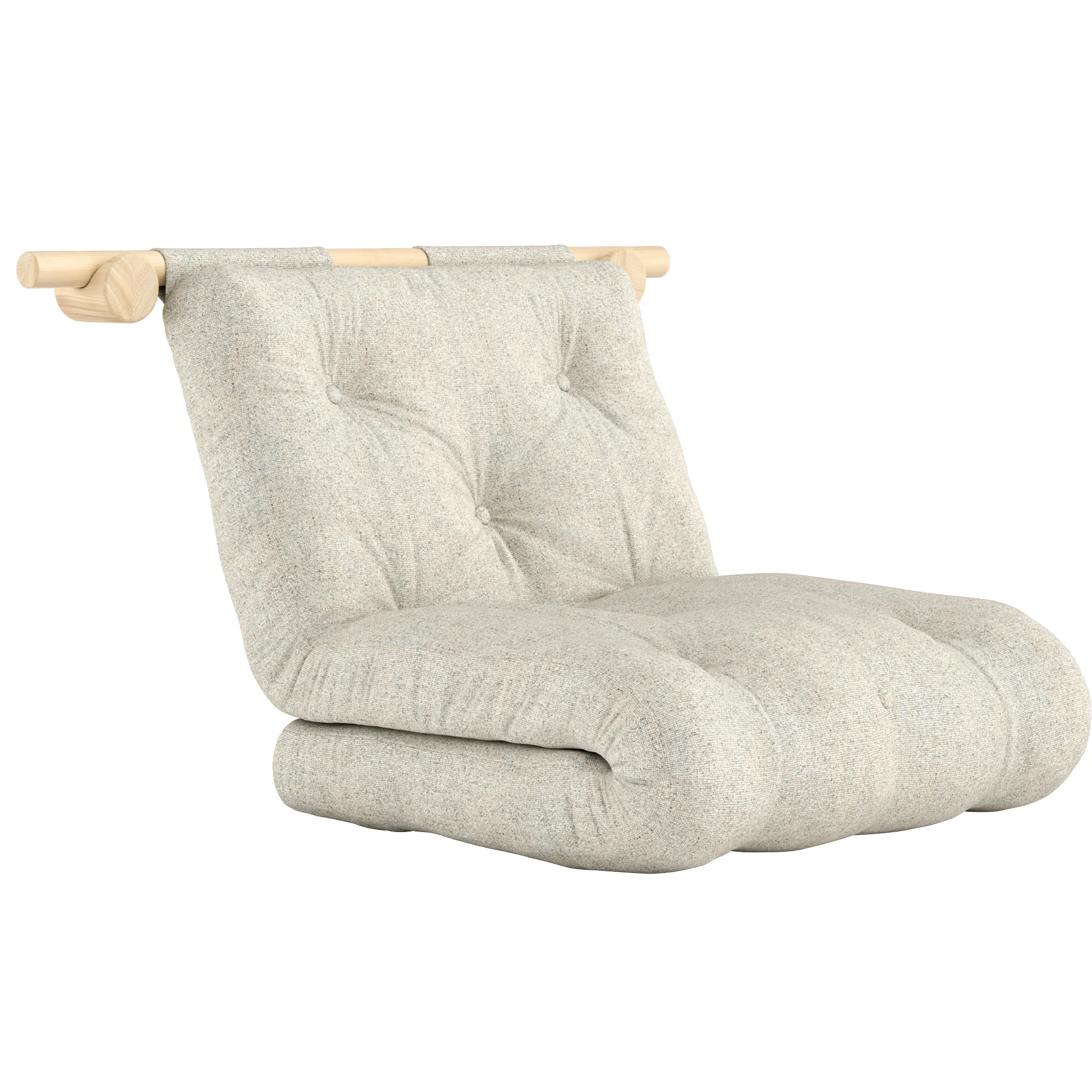 Karup Hooked B&auml;ddf&aring;t&ouml;lj - B&auml;ddsoffor Polyester Soft Chalk