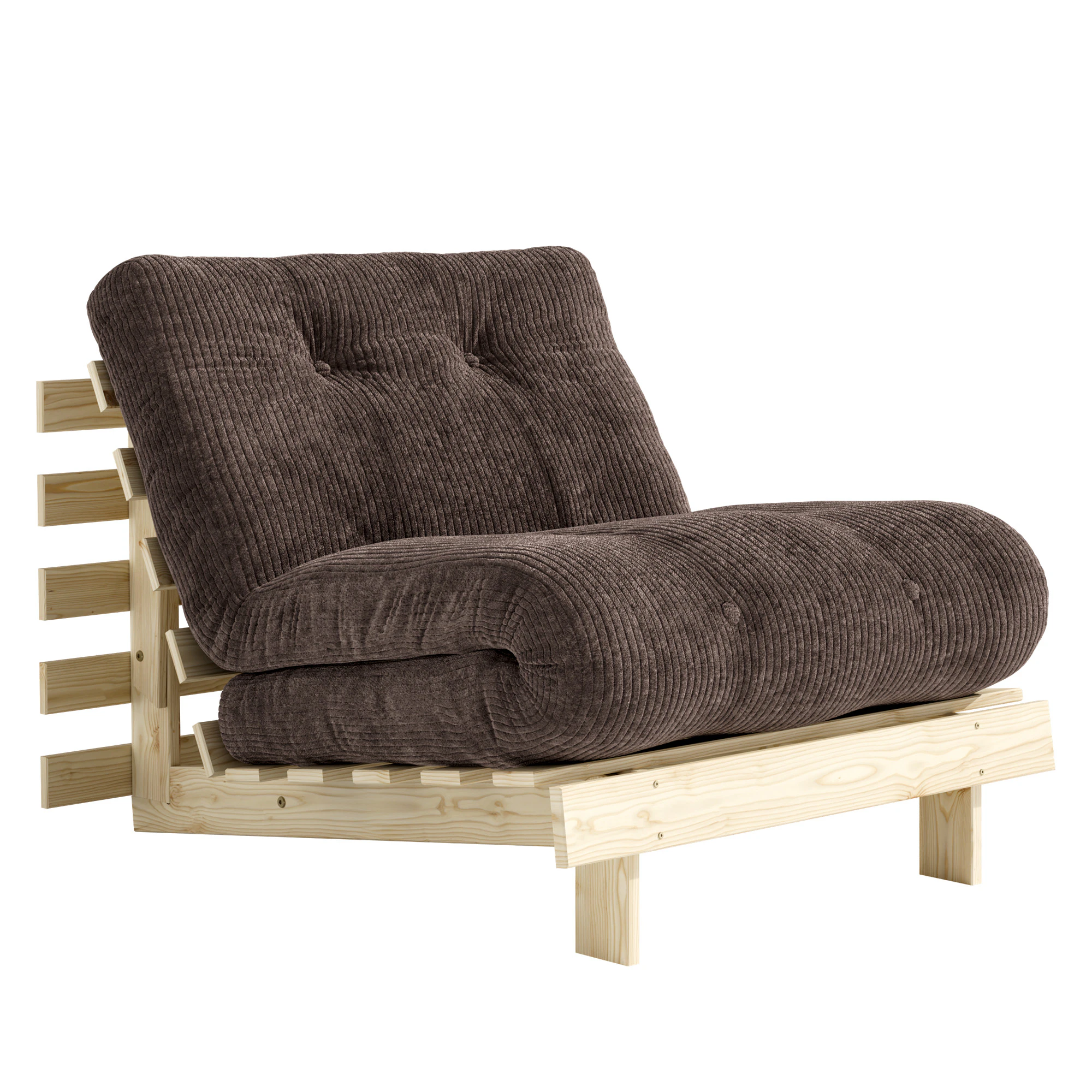 Karup Roots B&auml;ddf&aring;t&ouml;lj 90x200 Cm - B&auml;ddsoffor Furu Dark Cocoa