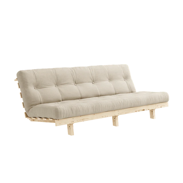 Karup Lean B&auml;ddsoffa Med Alpha Madrass 130x200 /raw - Modulsoffor Bomull Beige