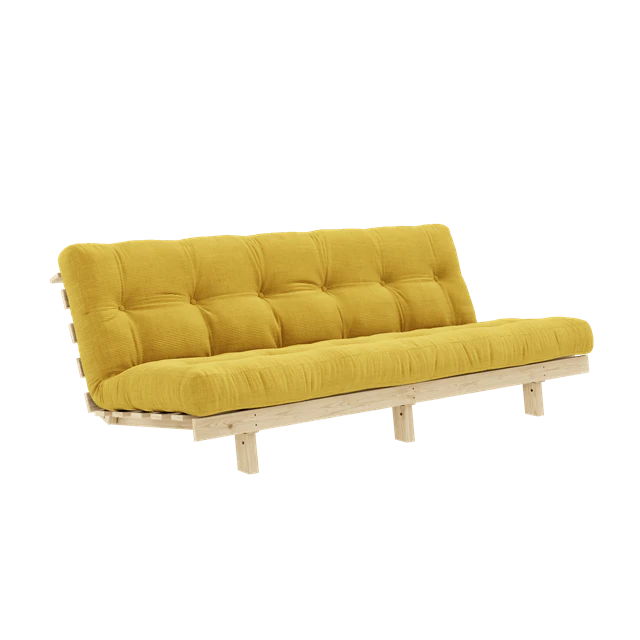 Karup Lean B&auml;ddsoffa Med Alpha Madrass 130x200 Honung/raw - Modulsoffor Bomull Honey