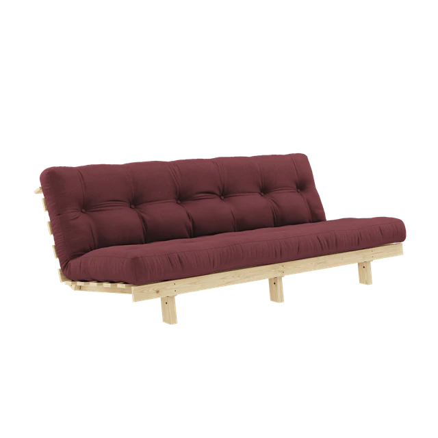 Karup Lean B&auml;ddsoffa Med Alpha Madrass 130x200 /raw - Modulsoffor Bomull Bordeaux